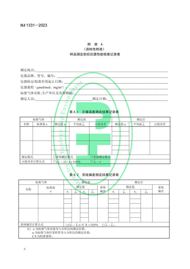 HJ 1331-2023《固定污染源廢氣總烴、甲烷和非甲烷總烴的測(cè)定便攜式催化氧化-氫火焰離子化檢測(cè)器法》-8